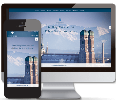 Relaunch Homepage im responsive Design für Hotel