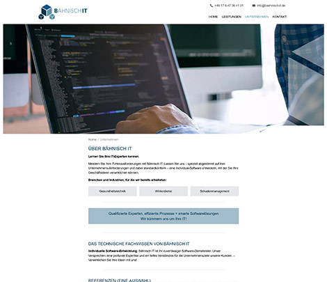 Website für Software-Entwickler